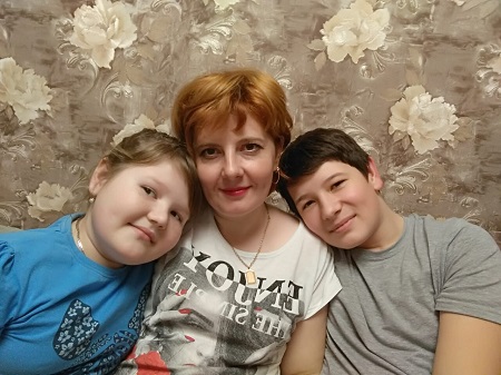 дочь Анастасия с детьми